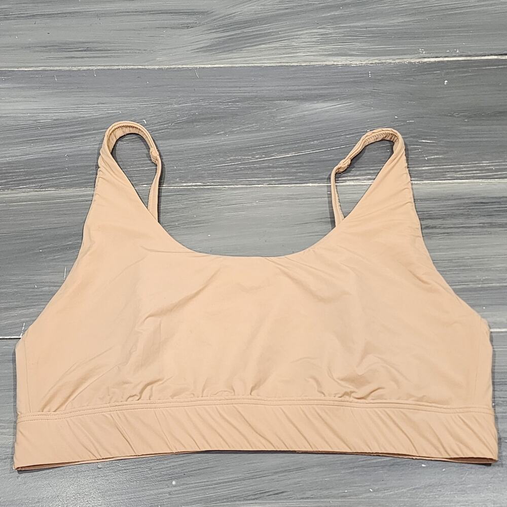 Fabletics Bralette Wireless Unpadded Beige Size Medium